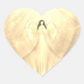 エンジェルアートイエローアーチャンエル祈ウリエルのシール ハートシール (正面)