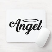 エンジェルアートカッコいい文字グラフィックエンジェルワード文字アート マウスパッド (マウス)