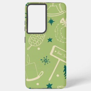 エンジェルアートボールクリスマスカップ12月デザイン SAMSUNG GALAXY S21+ケース
