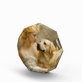 エンジェルイエロー・ラブラドール・レトリーバーカスタムメモリアル フォトブロック (右)