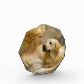 エンジェルイエロー・ラブラドール・レトリーバーカスタムメモリアル フォトブロック (左)