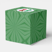 エンジェルイタリアンクリスマス国旗パーソナライズされた フェイバーボックス (裏面サイド)
