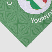 エンジェルイタリアンクリスマス国旗パーソナライズされた 薄葉紙 (詳細)