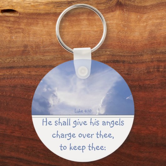 エンジェルインザクラウド、勇気付けられる、聖なる書物、 経典シルブ キーホルダー (正面)