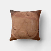 エンジェルインザロックブラウンタン広場 クッション (裏面)