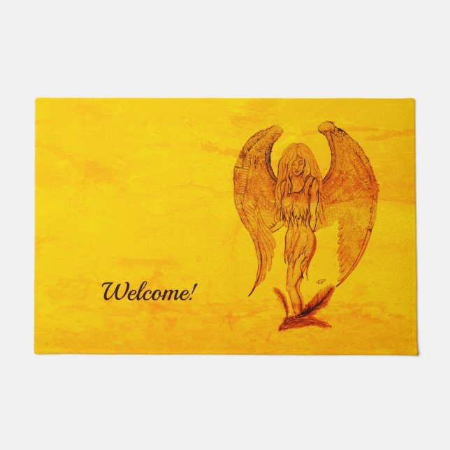 エンジェルインタトゥースタイル ドアマット (正面)