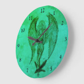 エンジェルインタトゥースタイル ラージ壁時計 (傾斜)