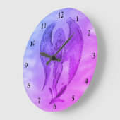 エンジェルインタトゥースタイル ラージ壁時計 (傾斜)