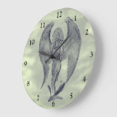 エンジェルインタトゥースタイル ラージ壁時計 (傾斜)