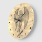 エンジェルインタトゥースタイル ラージ壁時計 (傾斜)