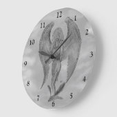 エンジェルインタトゥースタイル ラージ壁時計 (傾斜)