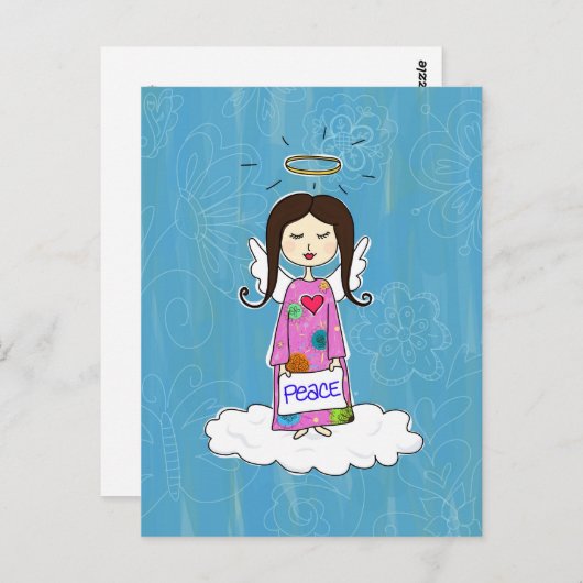 エンジェルインドードル天国はがき ポストカード (正面/裏面)