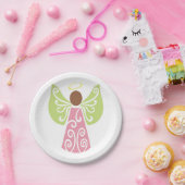 エンジェルインピンク ペーパープレート (パーティー)