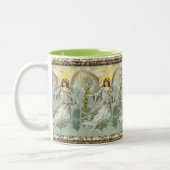 エンジェルインブルーツートーンコーヒーマグ ツートーンマグカップ (左)