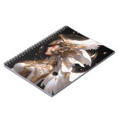 エンジェルインホワイトアーマーファンタジーアート ノートブック (左側)