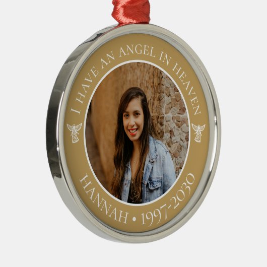 エンジェルイン天国メモリアルフォトメタルオーナメント メタルオーナメント (右)