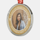 エンジェルイン天国メモリアルフォトメタルオーナメント メタルオーナメント (左)