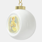 エンジェルイン祈りの言葉 セラミックボールオーナメント (右)