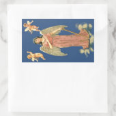 エンジェルウィズいかり 長方形シール (バッグ)