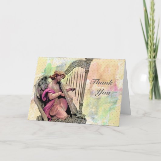 エンジェルウィズハープサンキュー サンキューカード (正面)