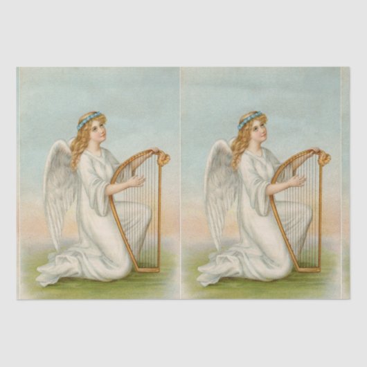 エンジェルウィズハープティッシュペーパー 薄葉紙 (正面)