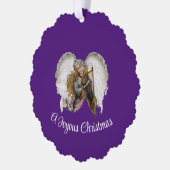 エンジェルウィズハープ紙オーナメントカード オーナメントカード (左)