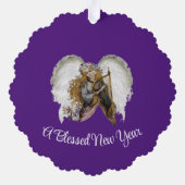 エンジェルウィズハープ紙オーナメントカード オーナメントカード (裏面)