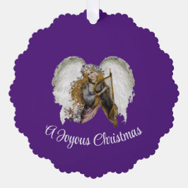 エンジェルウィズハープ紙オーナメントカード オーナメントカード