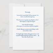 エンジェルウィズバタフライ悔やみや弔慰 カード (裏面)