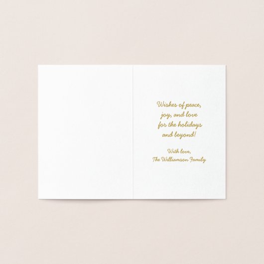 エンジェルウィズピースサインシンプルホリモダンデイ 箔カード (内部)