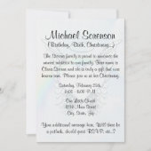 エンジェルウィングスとハート 招待状 (正面)