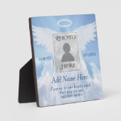 エンジェルウィングスアンドクラウドズフォトメモリアルプラーク フォトプラーク (正面)