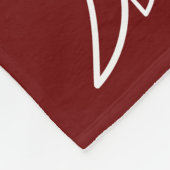 エンジェルウィングスカスタムブルゴーニュ写真記念品 フリースブランケット (角)