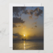 エンジェルウィングスシルボートフォトお祝い・オブ・ライフ 招待状 (裏面)