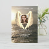 エンジェルウィングスシーサンセットフォトお祝いオブライフ 招待状 (スタンド正面)