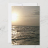 エンジェルウィングスシーサンセットフォトお祝いオブライフ 招待状 (裏面)