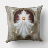 エンジェルウィングススノーフレークメリークリスマス クッション (裏面)