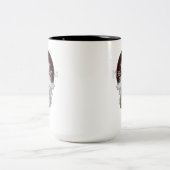 エンジェルウィングススノーフレークメリークリスマスTW ISO ツートーンマグカップ (中央)