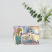 エンジェルウィングススピリチュアルライトワーカー名刺 名刺 (スタンド正面)