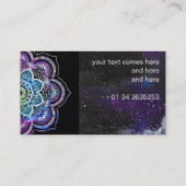 エンジェルウィングスパープルラベンダー名刺 名刺 (裏面)