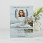 エンジェルウィングスビーチシーシェルお祝いオブライフ 招待状 (スタンド正面)