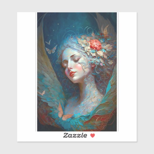 エンジェルウィングスファンタジーアートステッカー シール (シート)