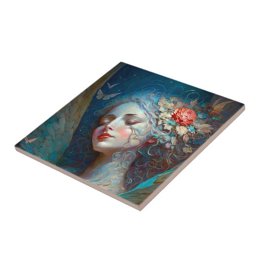 エンジェルウィングスファンタジーアートセラミックタイル タイル (側面)