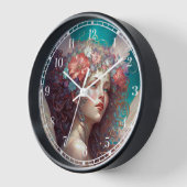 エンジェルウィングスファンタジーアート 壁時計 (傾斜)