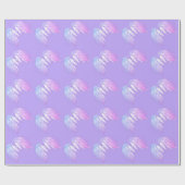 エンジェルウィングスフェアリーパープルスウィート16 ラッピングペーパー (フラット)