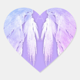 エンジェルウィングスフェアリーパープルモノグラム ハートシール