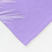 エンジェルウィングスフェアリーパープルモノグラム フリースブランケット (角)