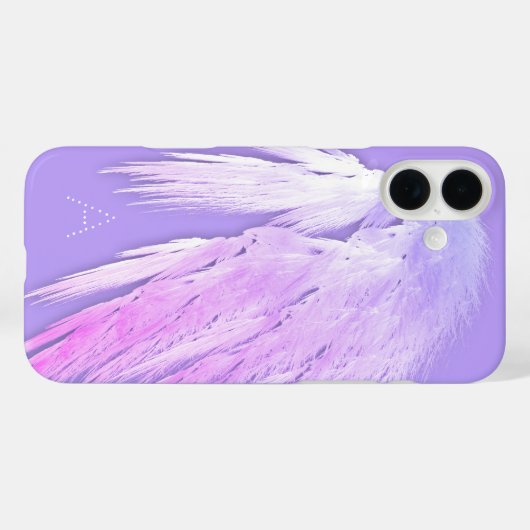 エンジェルウィングスフェアリーパープルモノグラム Case-Mate iPhoneケース (裏面 (横))