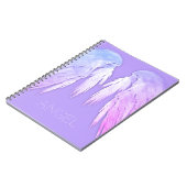 エンジェルウィングスフェアリーパープル名前をカスタムする ノートブック (左側)