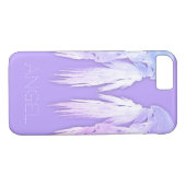 エンジェルウィングスフェアリーパープル名前をカスタムする Case-Mate iPhoneケース (裏面(横))